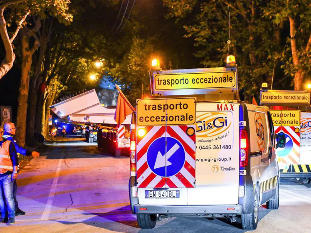 Servizio scorte a trasporti eccezionali